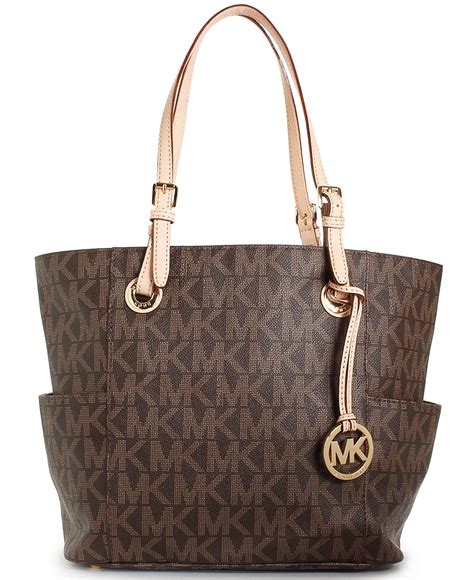 michael michael kors michael michael kors signature tote|michael kors signature canvas tote.